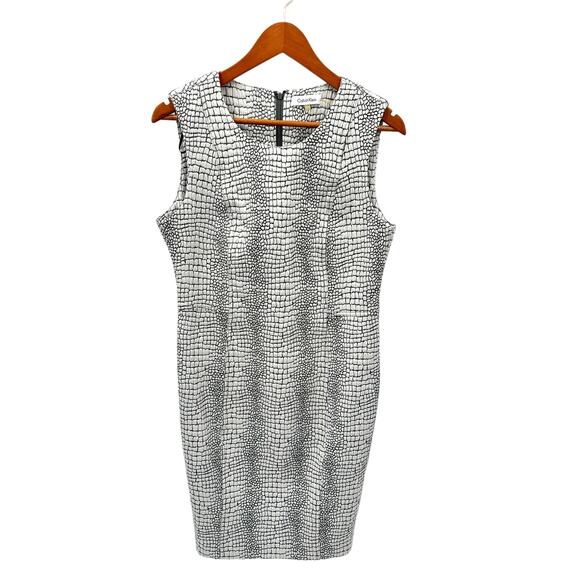CALVIN KLEIN Snakeskin Sheath Pencil Workwear Dress // 12 - Picture 1 of 10